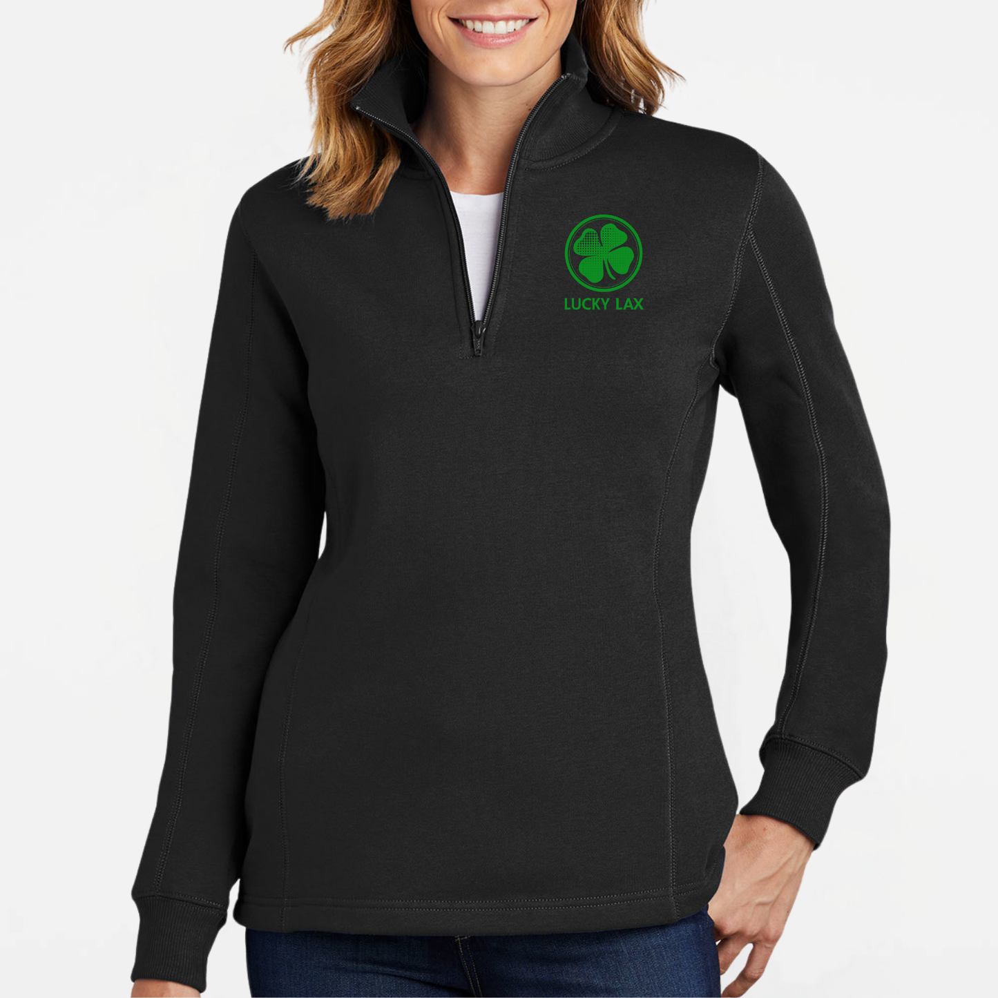 LuckyLax: Women's Quarter-Zip Sweatshirt