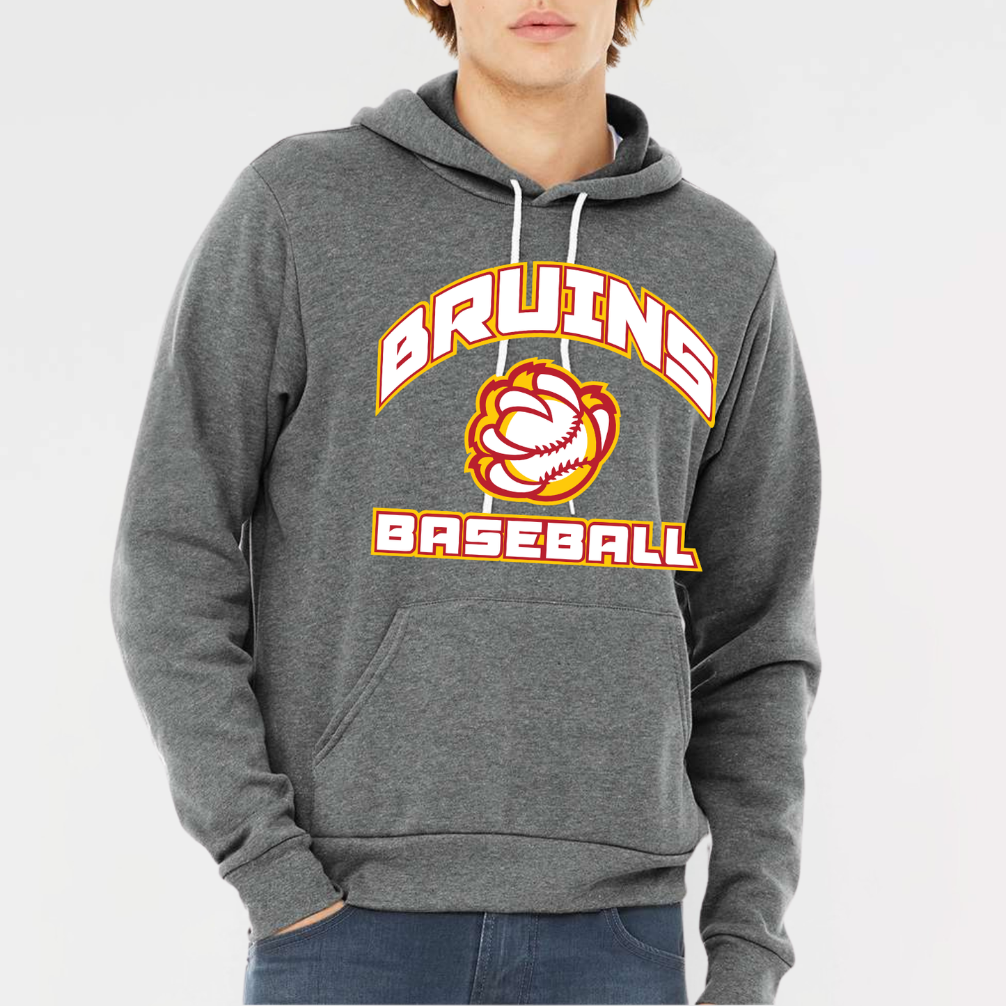 BRUINS: Baseball Claw Sponge Fleece Hooded Sweatshirt