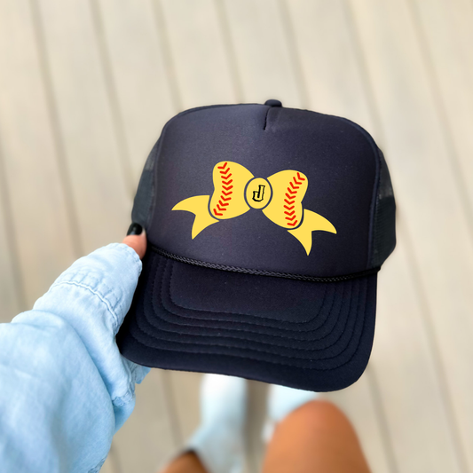JYAA: Softball Bow Foam Trucker Hat