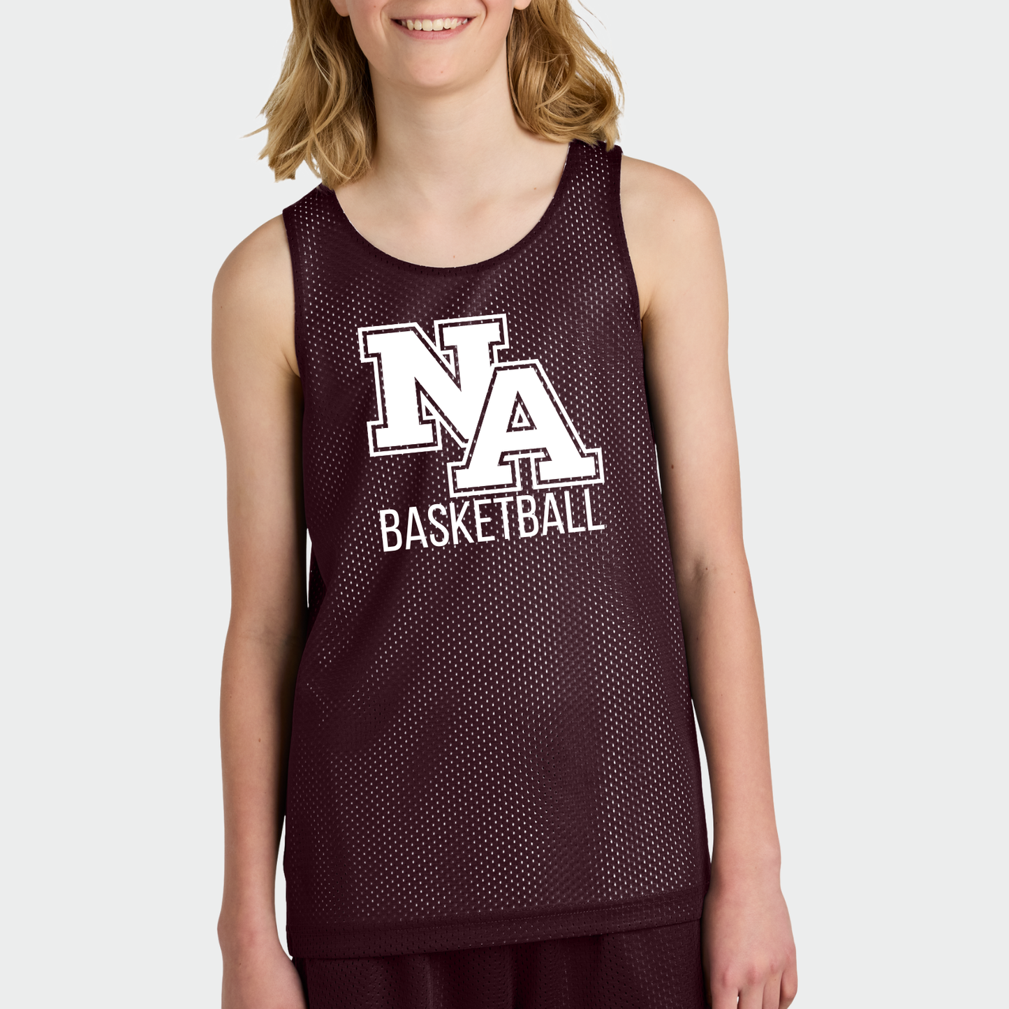 NAGTB: New Albany Eagles Basketball Court Reversible Mesh Basketball Pinnie