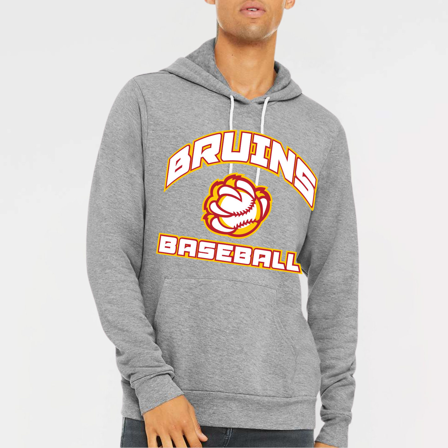 BRUINS: Baseball Claw Sponge Fleece Hooded Sweatshirt