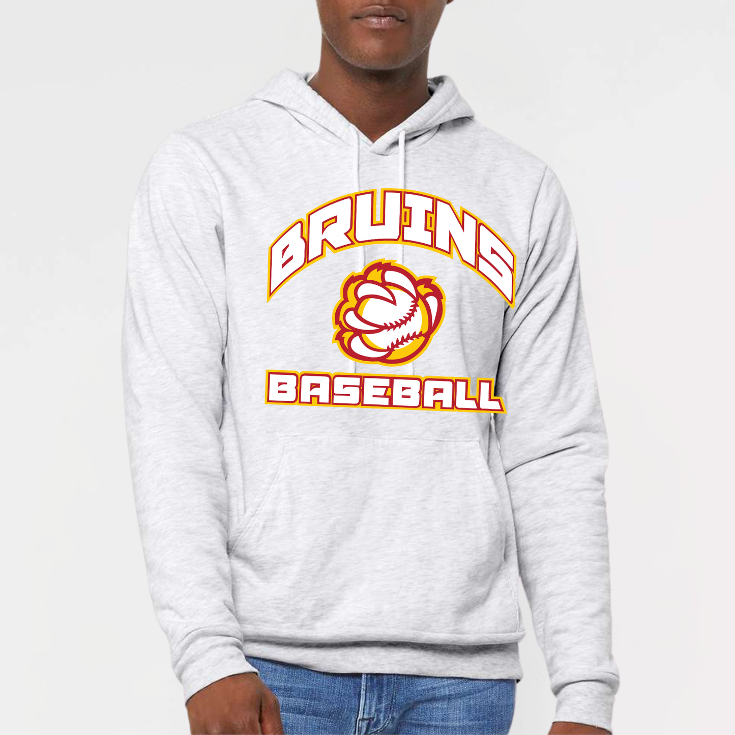 BRUINS: Baseball Claw Sponge Fleece Hooded Sweatshirt