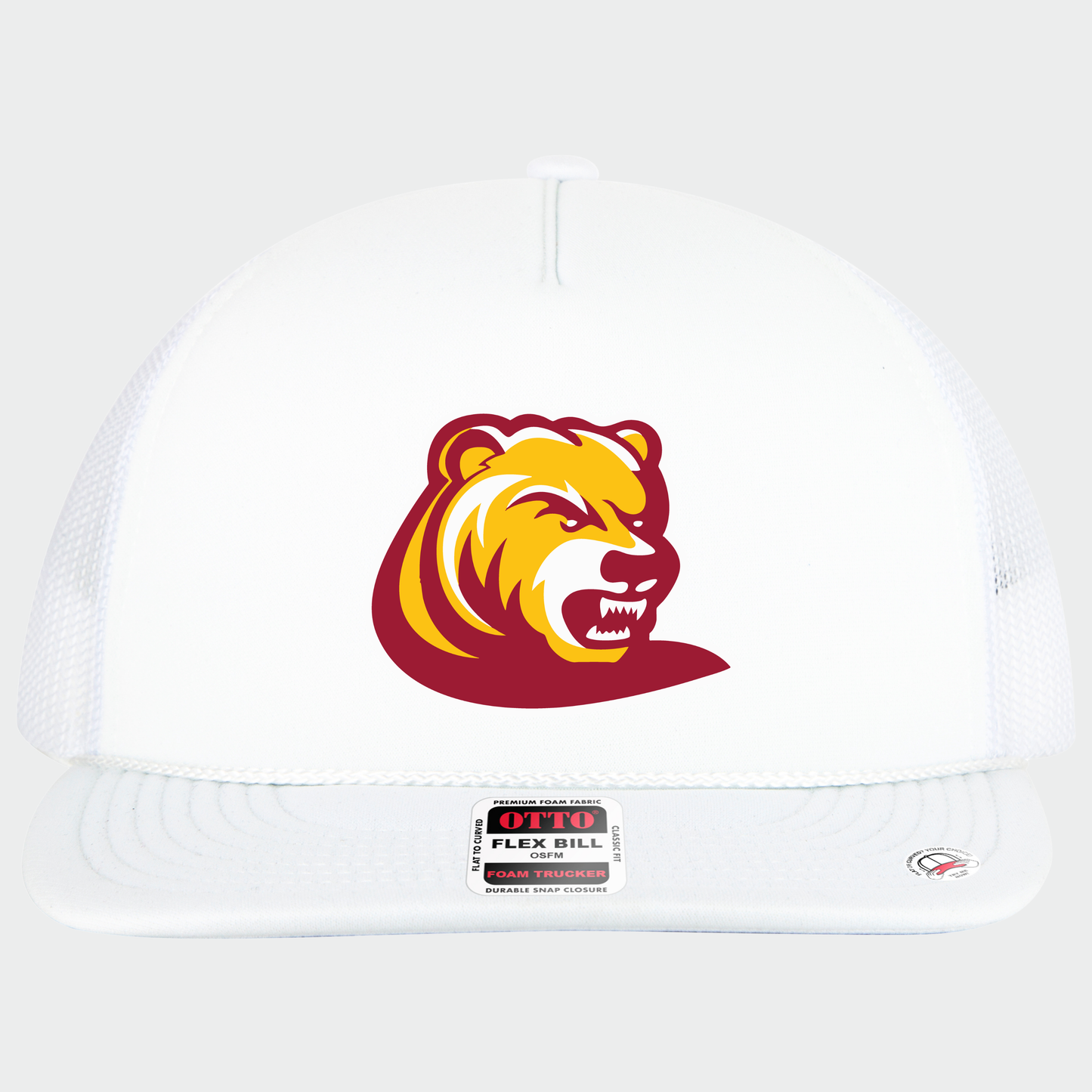 BRUINS: Bear, Foam Flex-Bill Trucker Hat