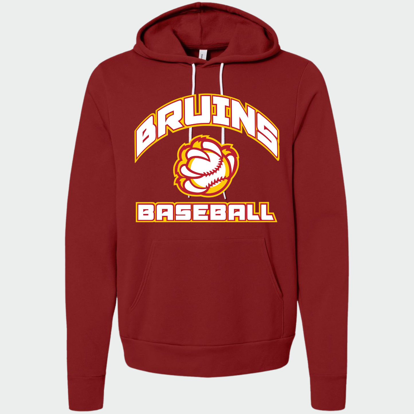 BRUINS: Baseball Claw Sponge Fleece Hooded Sweatshirt