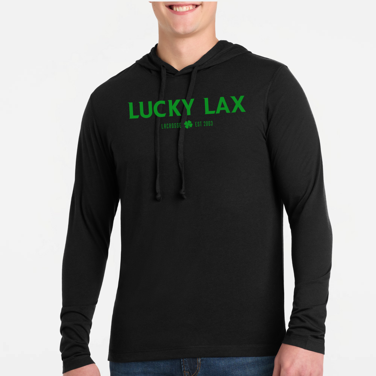 LuckyLax: Hooded Triblend Tech T-Shirt