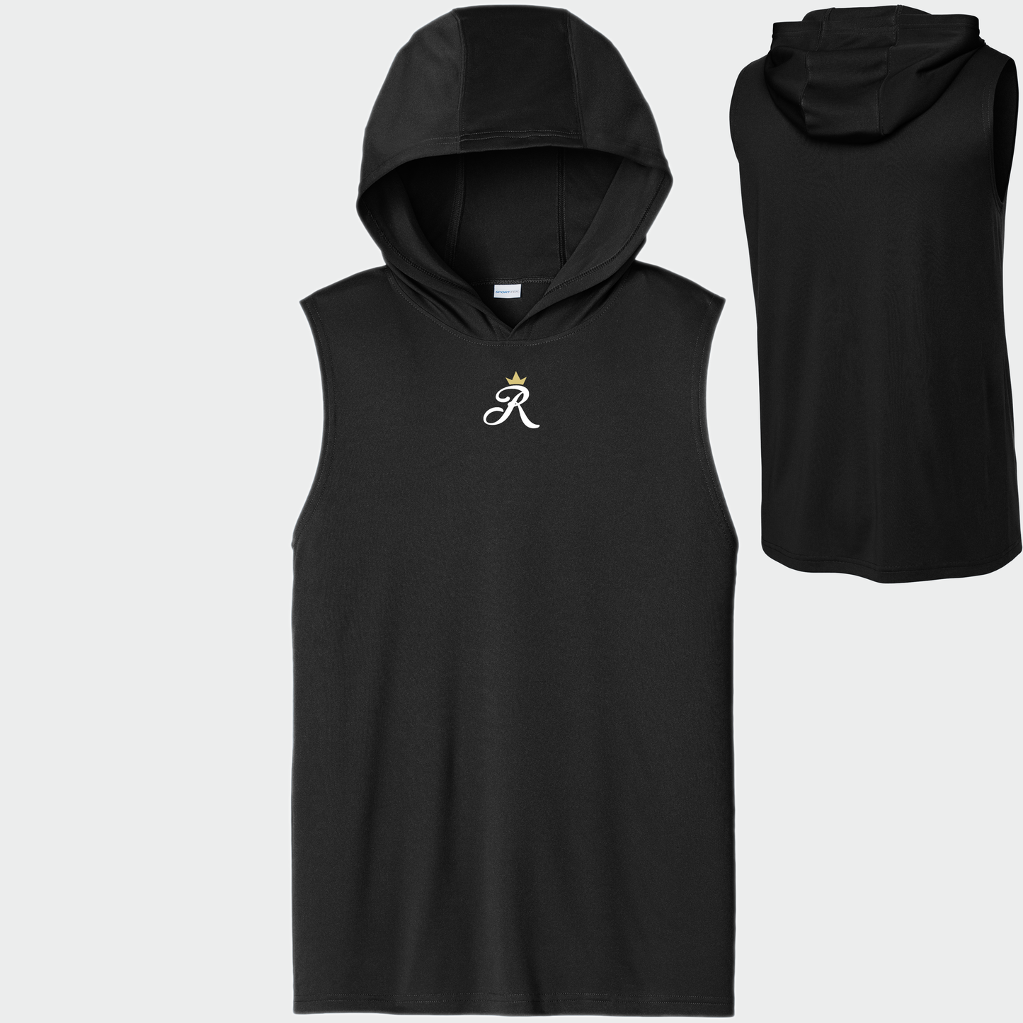 TCR: Crown R, Sleeveless Hooded Tech Tee