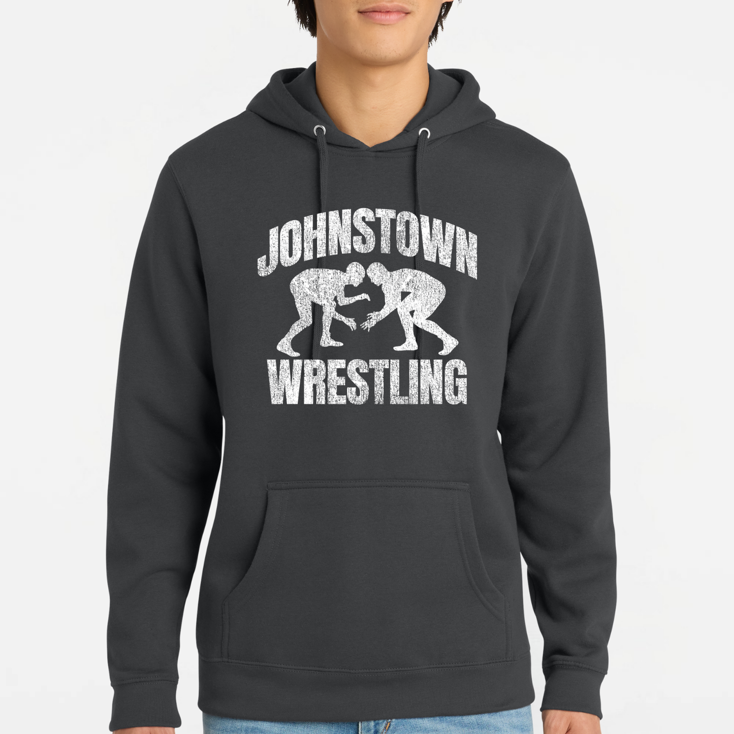 JYAA: Johnstown Wrestling *distressed graphic* Hooded Sweatshirt