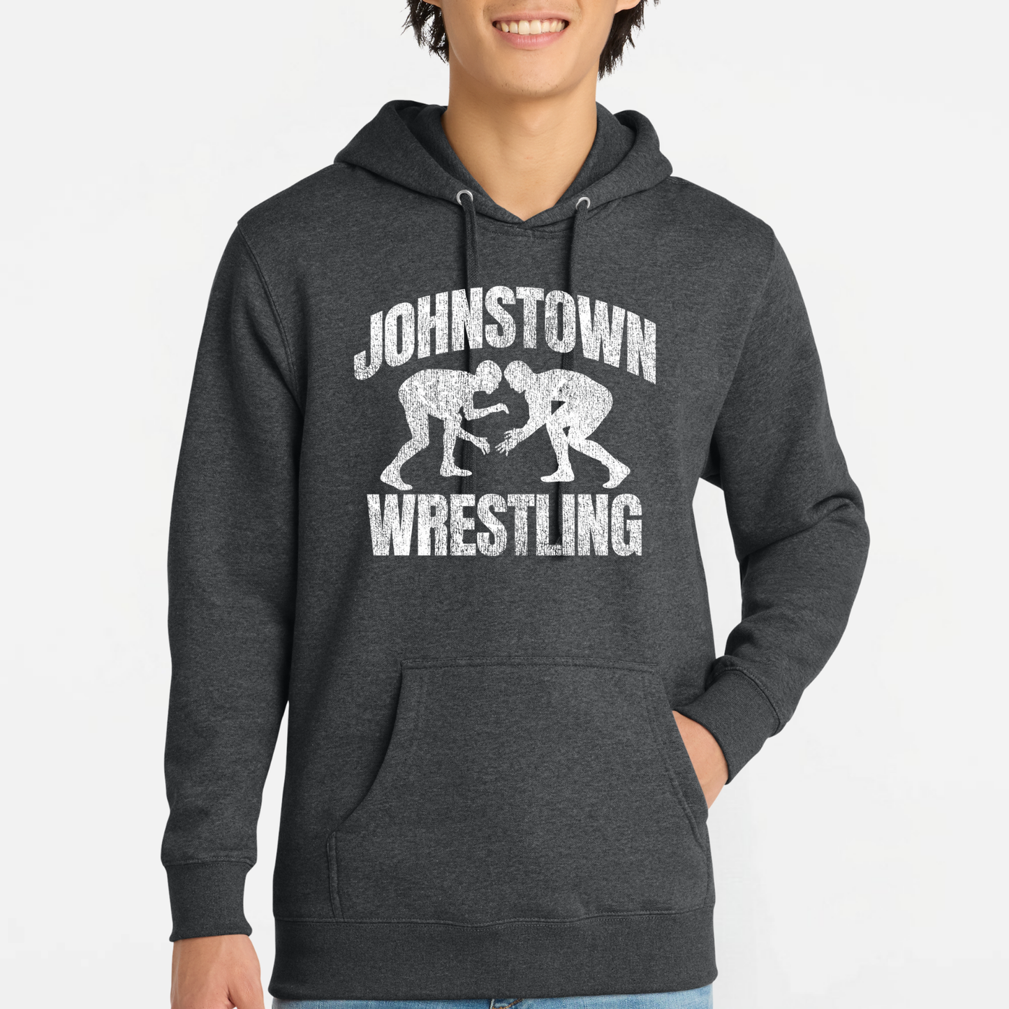 JYAA: Johnstown Wrestling *distressed graphic* Hooded Sweatshirt