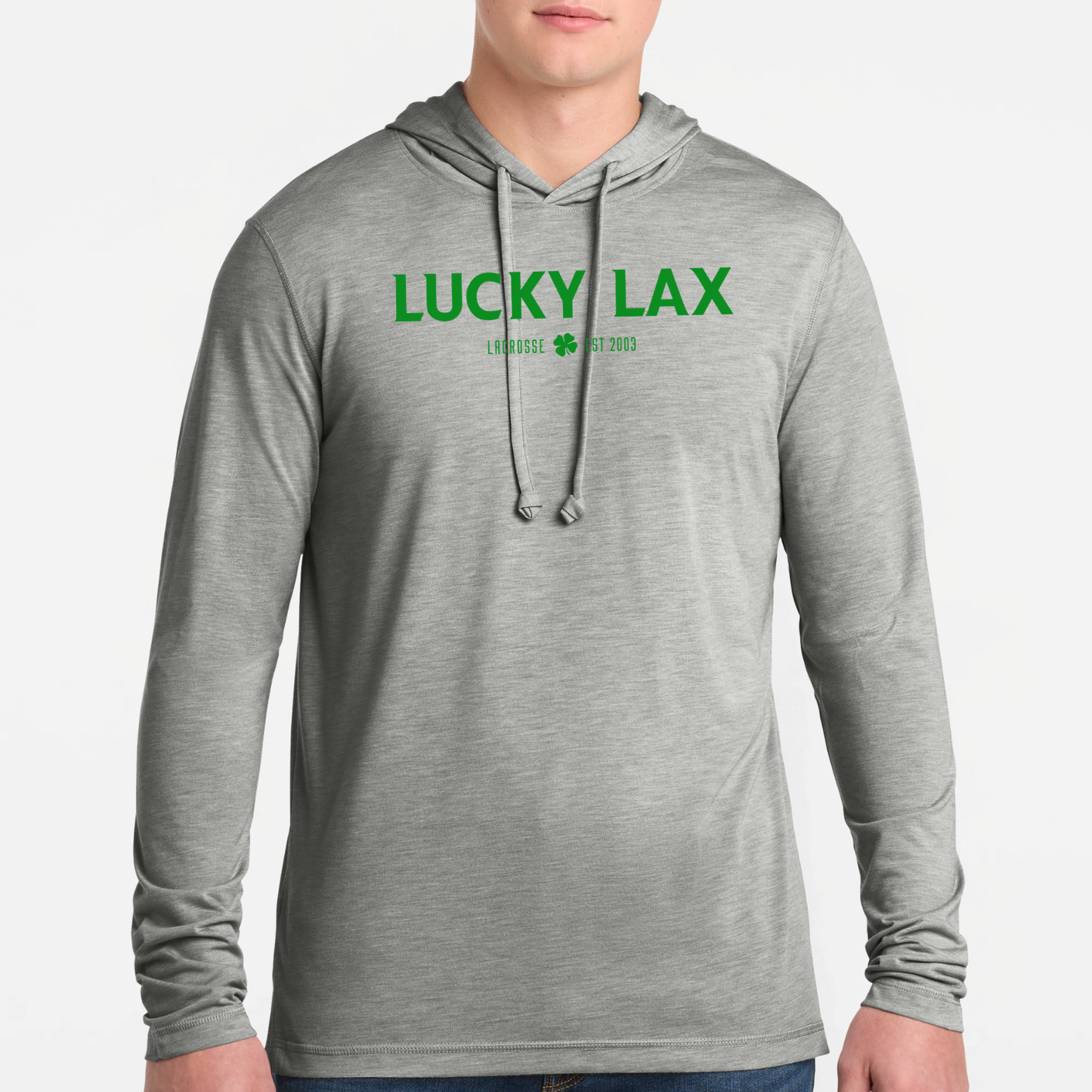 LuckyLax: Hooded Triblend Tech T-Shirt