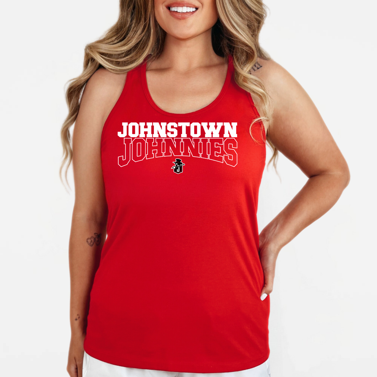 JYAA: Johnstown Johnnies Women's Racerback Tank Top
