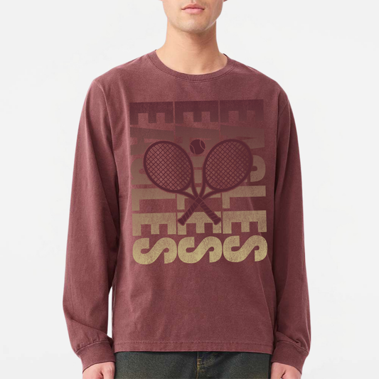 NATennis: Garment-Dyed Long Sleeve Tee