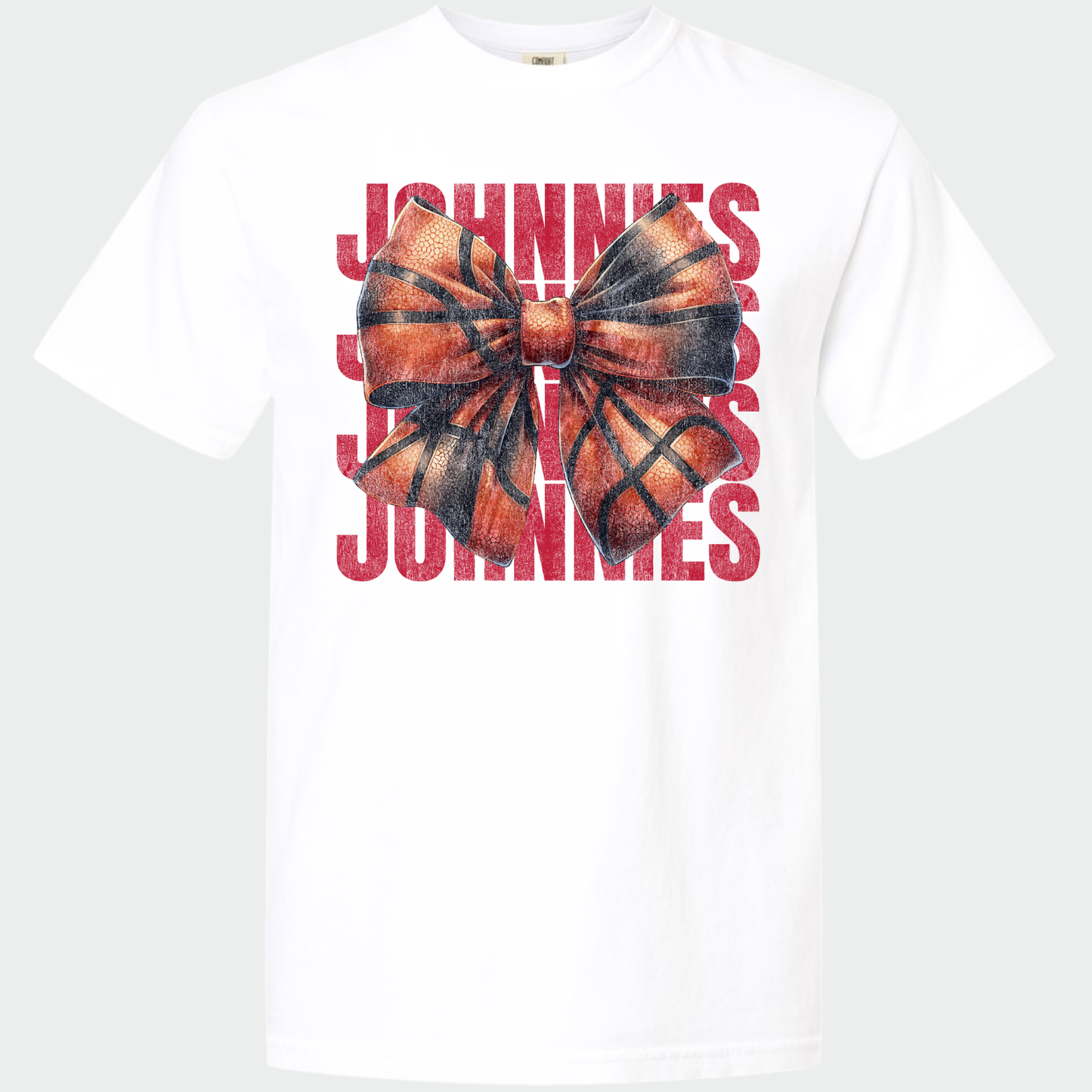 JYAA: Johnnies Basketball Bow *distressed* T-Shirt