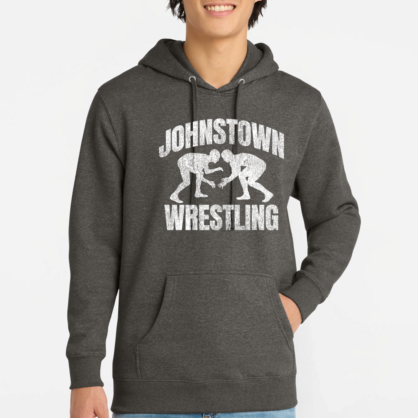 JYAA: Johnstown Wrestling *distressed graphic* Hooded Sweatshirt