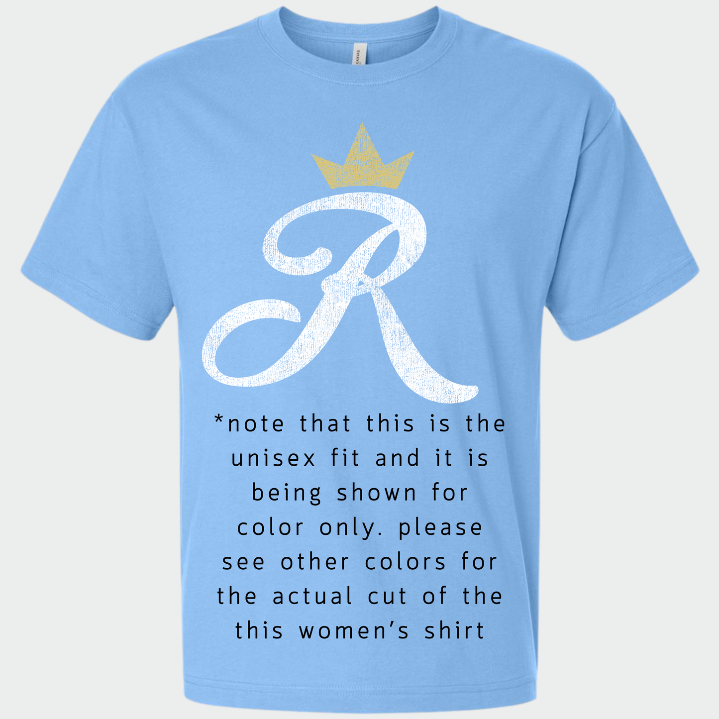 TCR: Crown R, Women's Heavyweight Tee *Distressed Print*