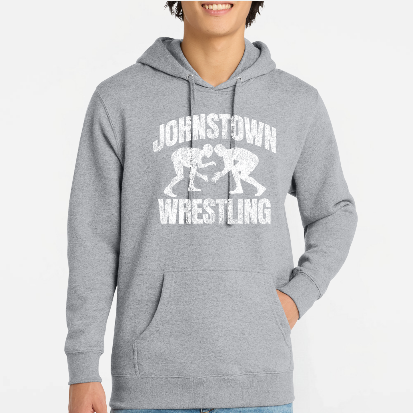 JYAA: Johnstown Wrestling *distressed graphic* Hooded Sweatshirt