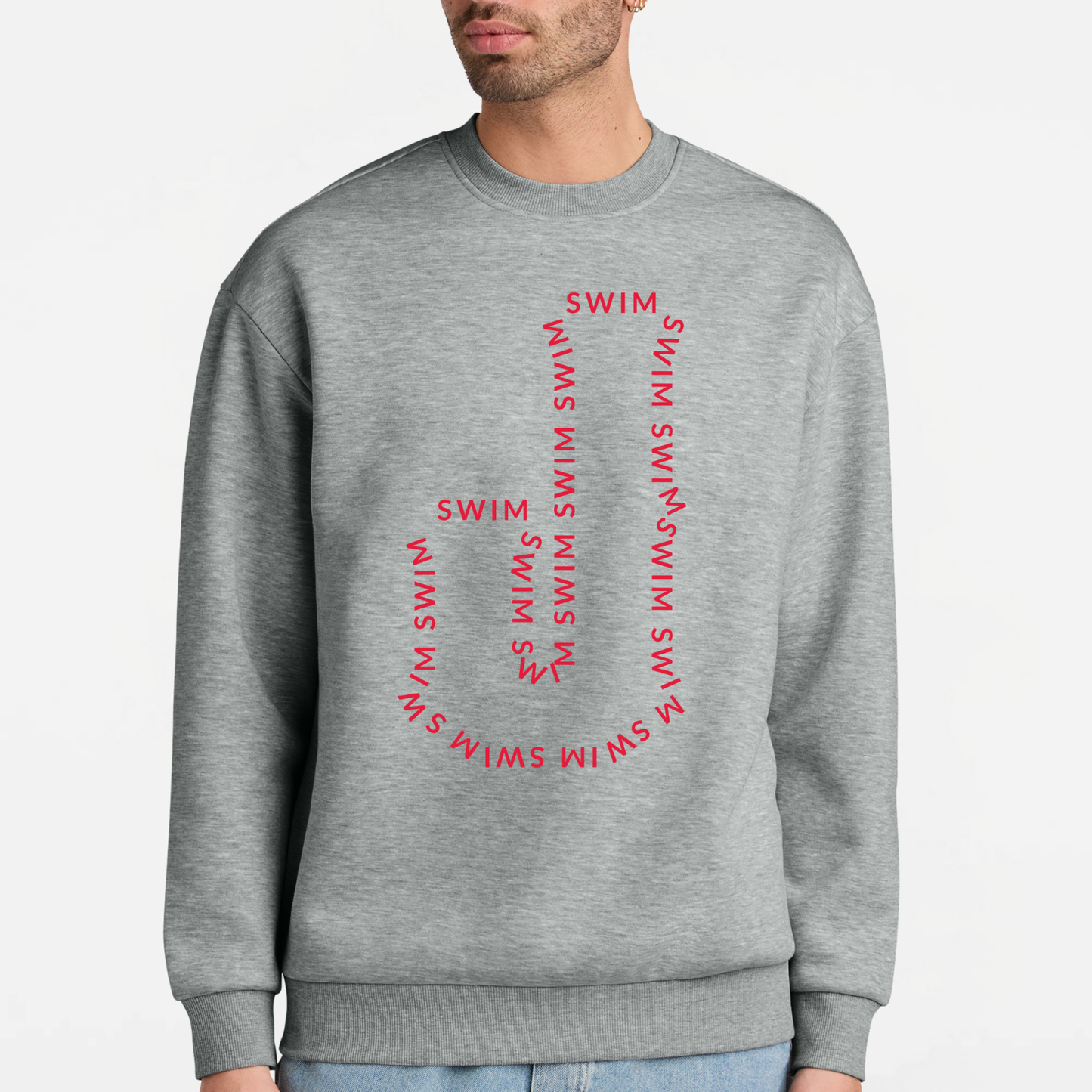 JS: Johnstown Swim Outline Heavyweight Crew Sweatshirt