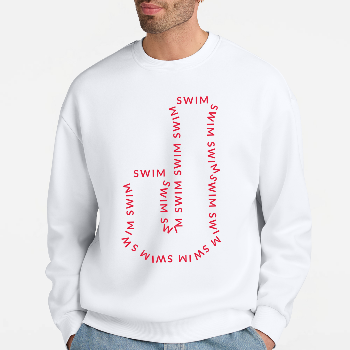 JS: Johnstown Swim Outline Heavyweight Crew Sweatshirt