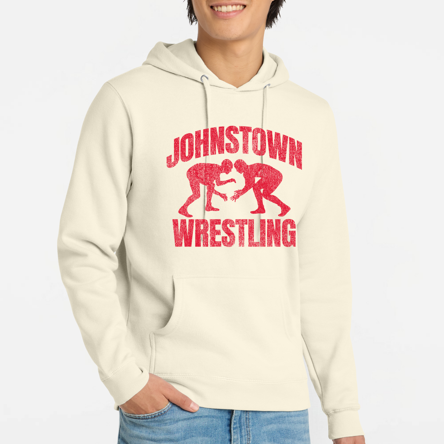 JYAA: Johnstown Wrestling *distressed graphic* Hooded Sweatshirt