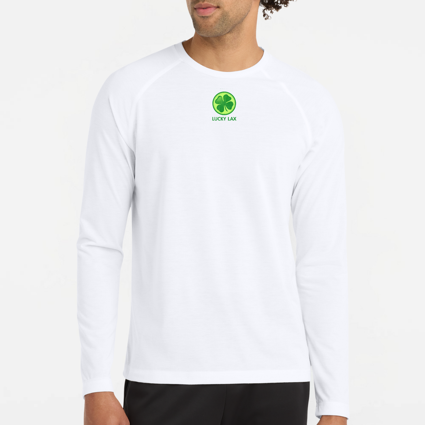 LuckyLax: Raglan Long Sleeve Triblend Tech T-Shirt
