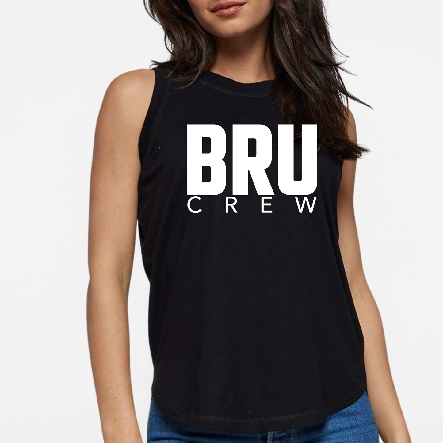 BRUINS: BRU Crew Women's & Girls Muscle Tank Top