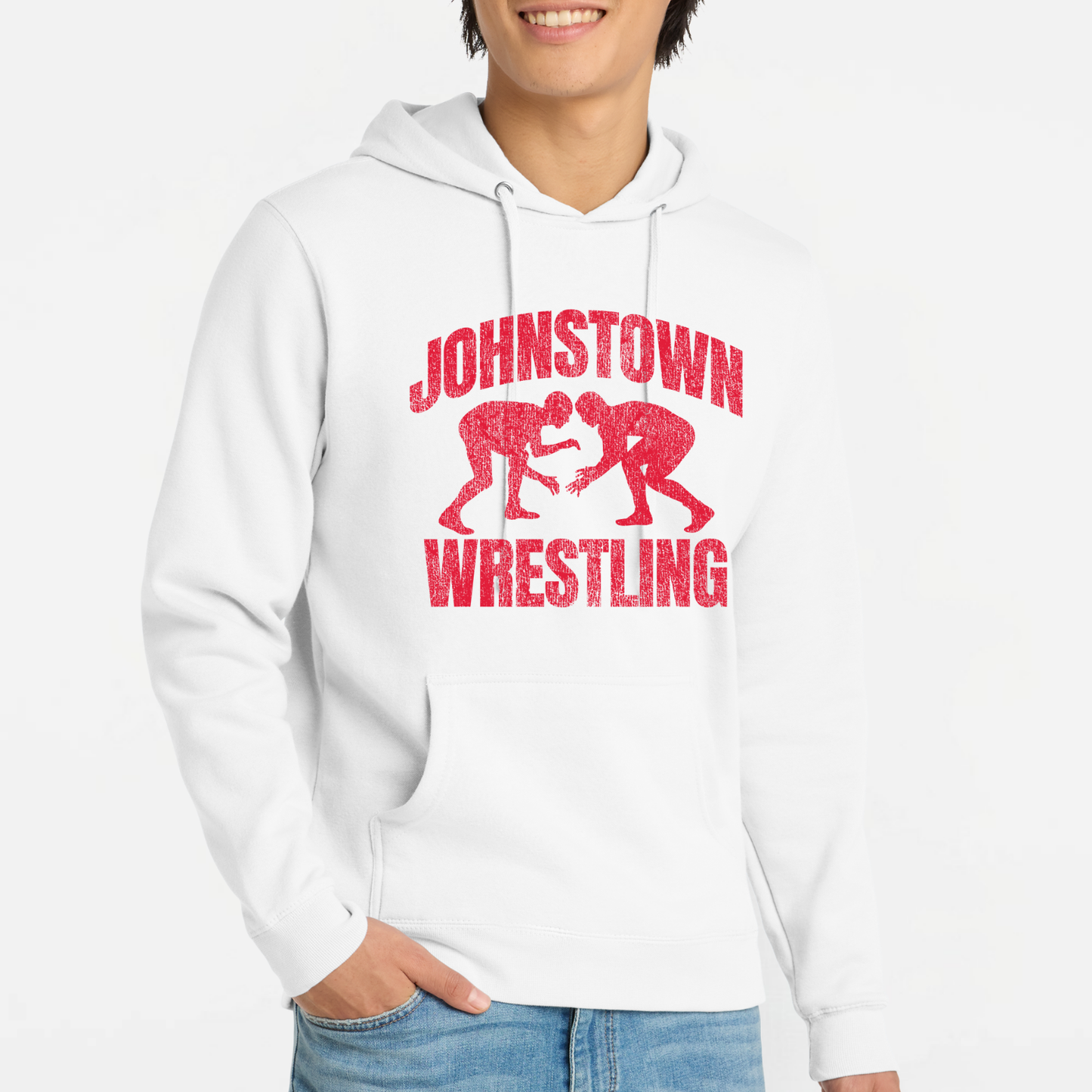JYAA: Johnstown Wrestling *distressed graphic* Hooded Sweatshirt