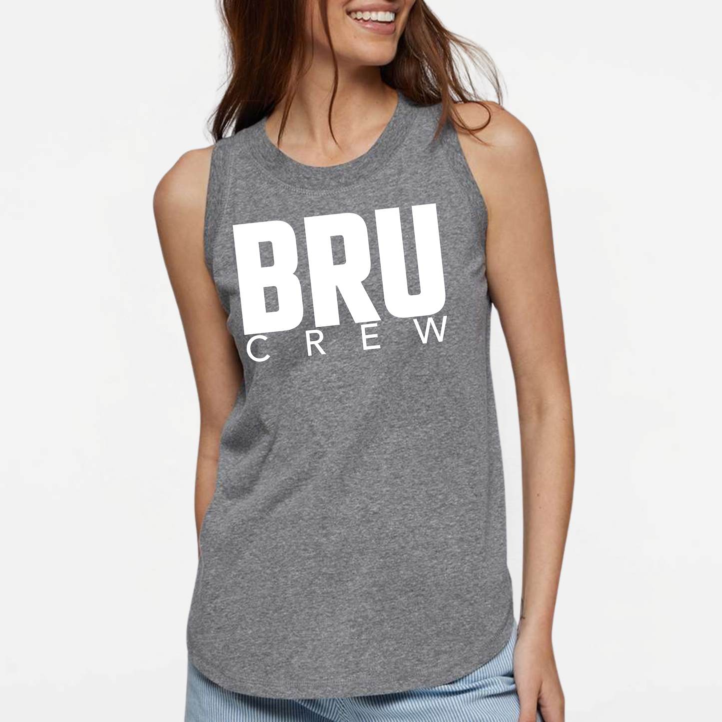 BRUINS: BRU Crew Women's & Girls Muscle Tank Top