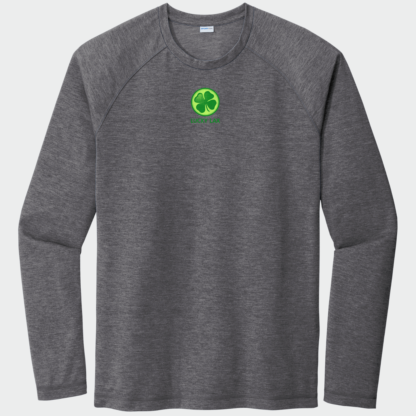 LuckyLax: Raglan Long Sleeve Triblend Tech T-Shirt