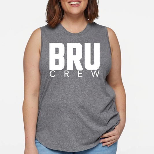 BRUINS: BRU Crew Women's & Girls Muscle Tank Top