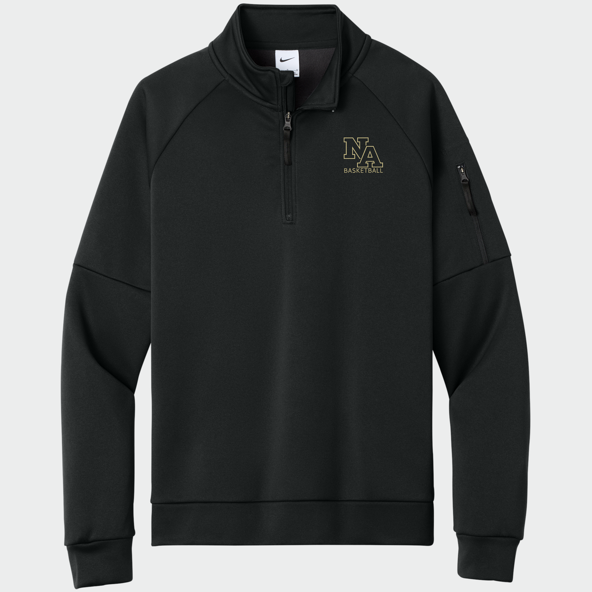 NAGTB: NA Basketball, Embroidered, Nike Therma-FIT Pocket 1/4-Zip