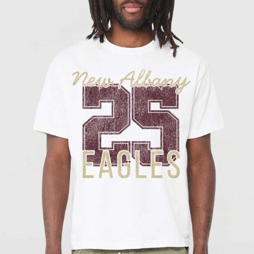Number Shop: New Albany Eagles Number 6oz Heavyweight T-Shirt *personalized*