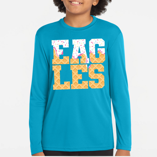 NAPTO: Eagles Ice Cream Drip Tech Long Sleeve T-Shirt