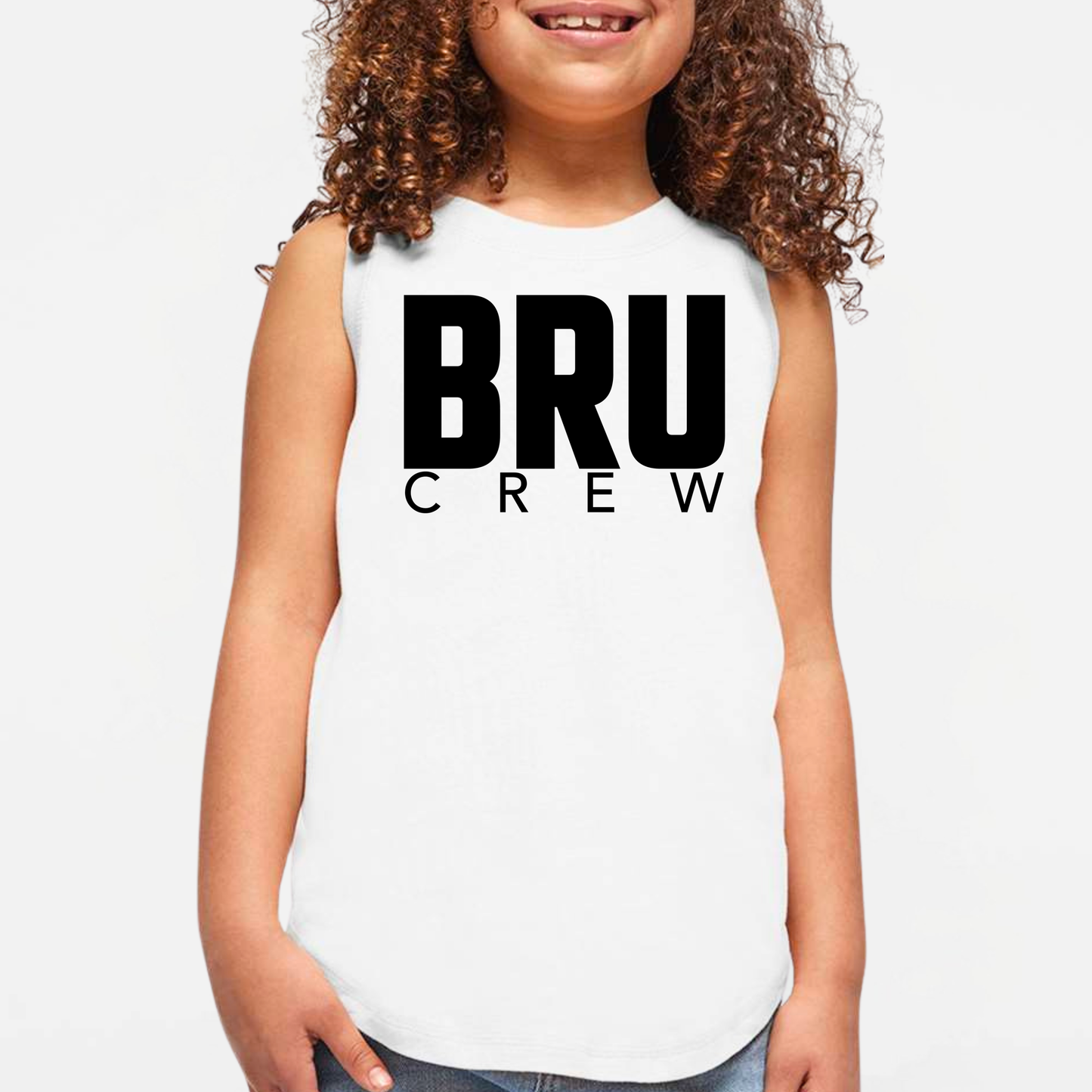 BRUINS: BRU Crew Women's & Girls Muscle Tank Top
