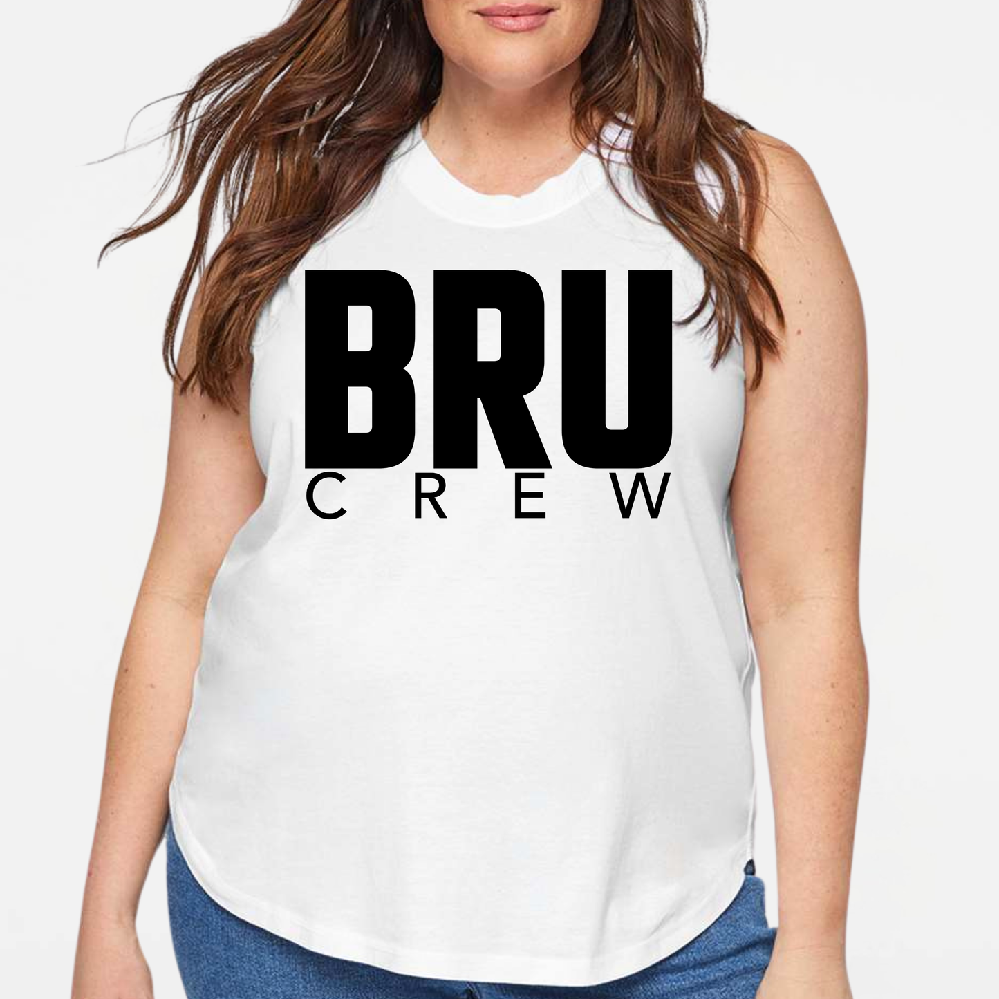 BRUINS: BRU Crew Women's & Girls Muscle Tank Top