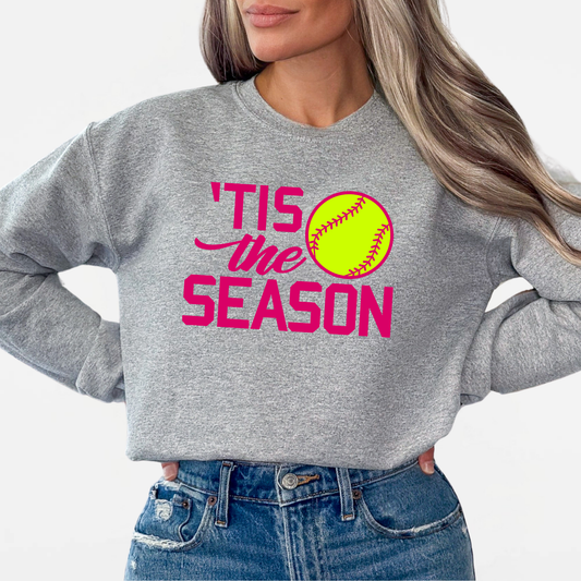 Flames Softball: Tis The Season Crew Sweatshirt