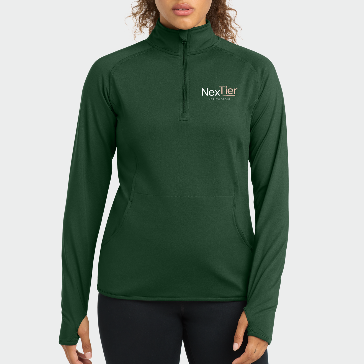 Nextier: Embroidered Women's Quarter Zip Long Sleeve Tech Pullover