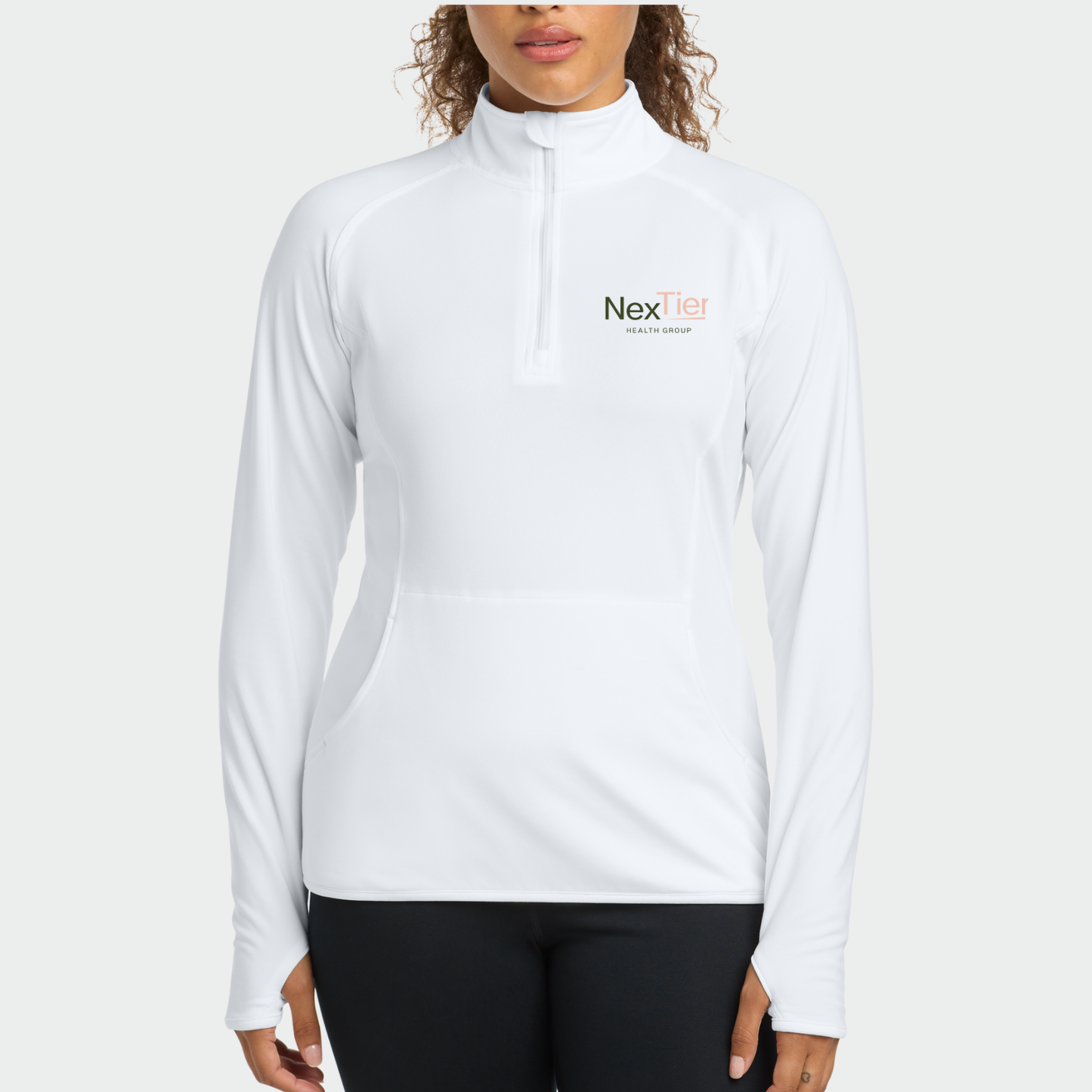 Nextier: Embroidered Women's Quarter Zip Long Sleeve Tech Pullover