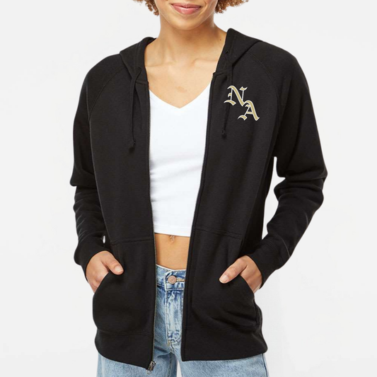 11UM: Old English NA Full Zip Hooded Sweatshirt