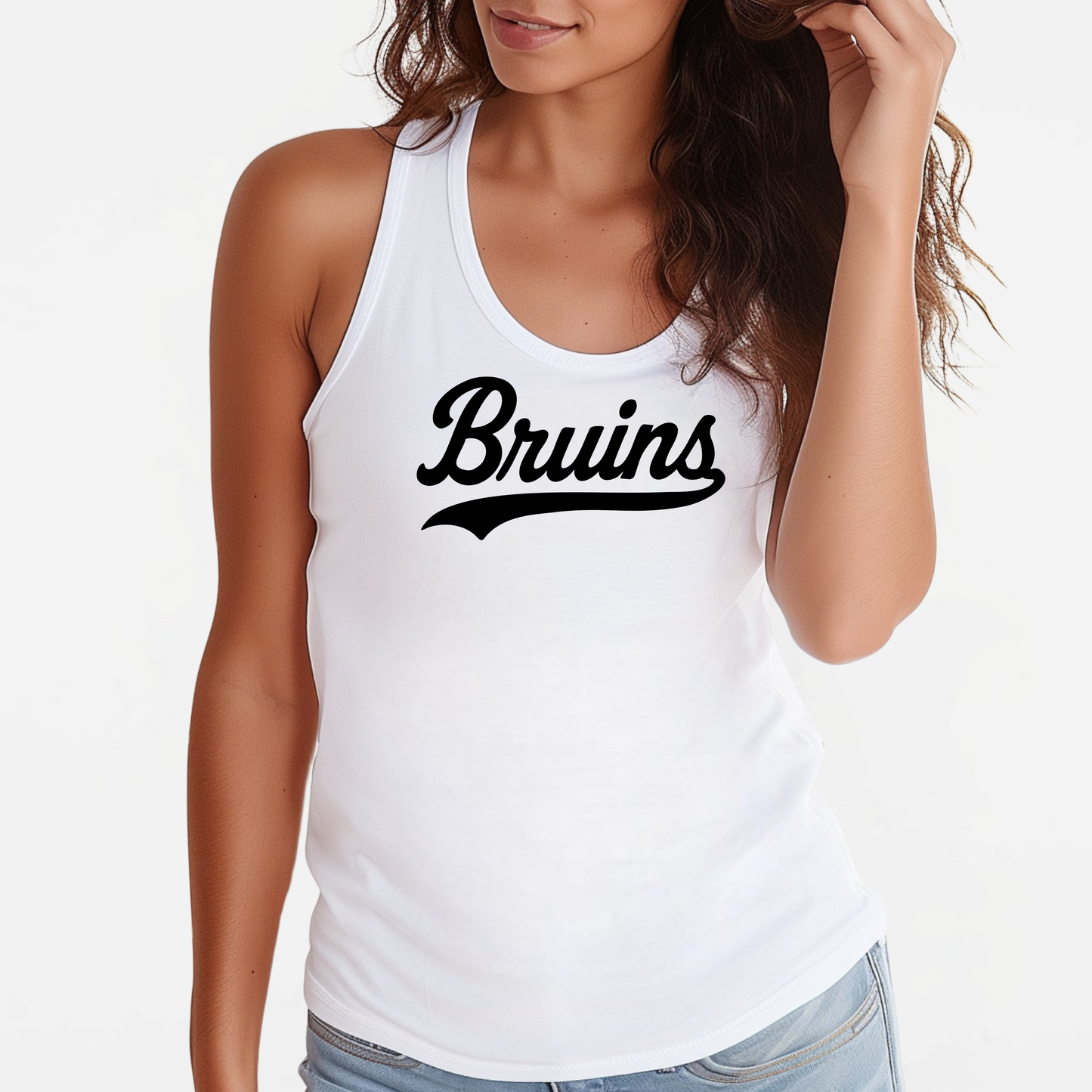 BRUINS: Swash Women's Racerback Tank Top