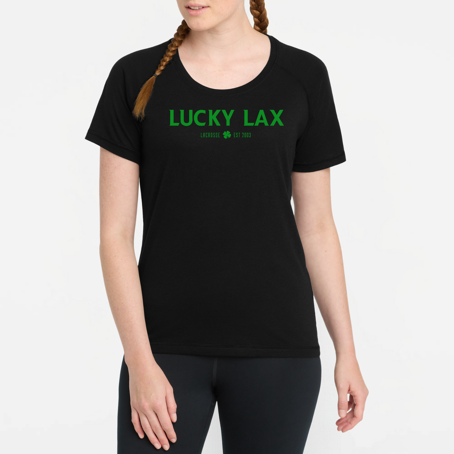 LuckyLax: Women's Raglan Triblend Tech T-Shirt