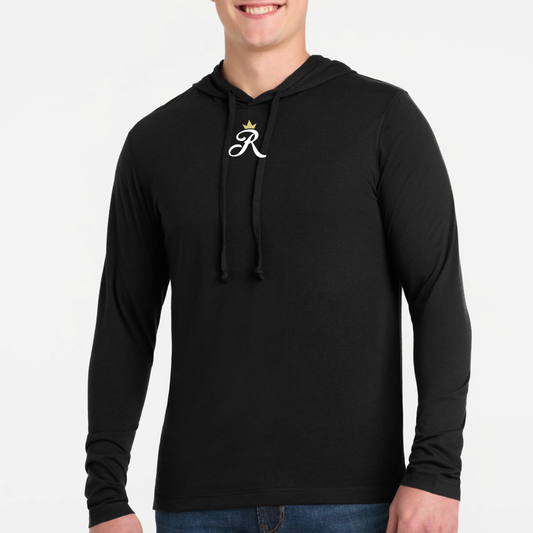 TCR: Crown R, Long Sleeve Triblend Tech Hoodie