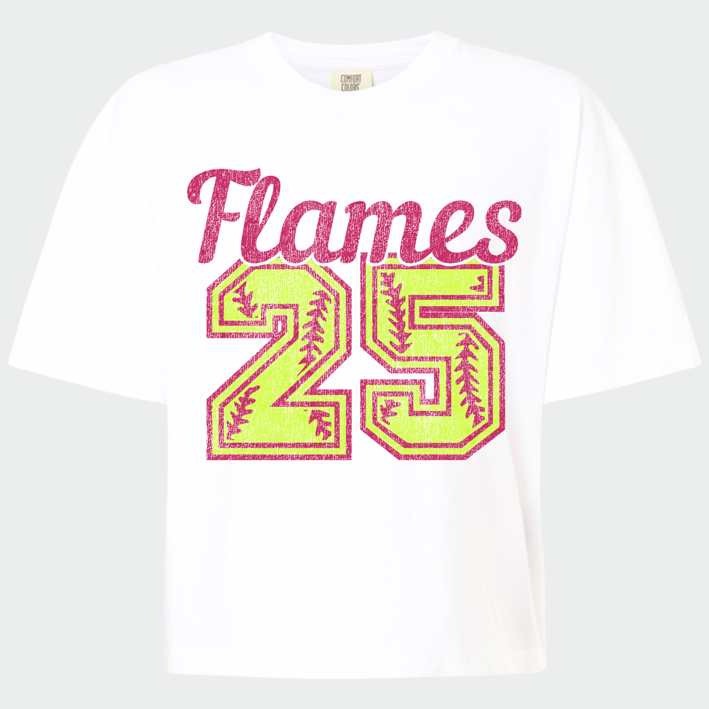 Flames Softball: Number Women's T-Shirt