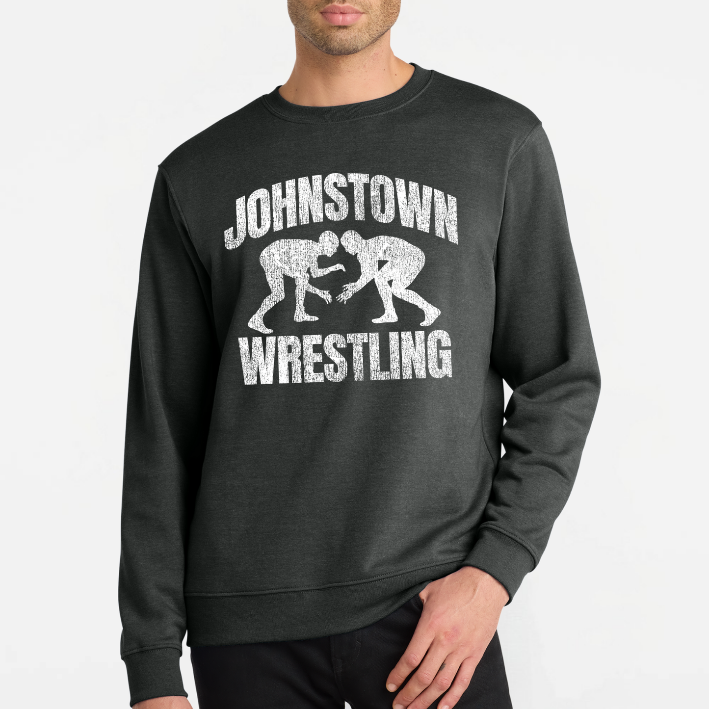JYAA: Johnstown Wrestling *distressed graphic* Crew Sweatshirt