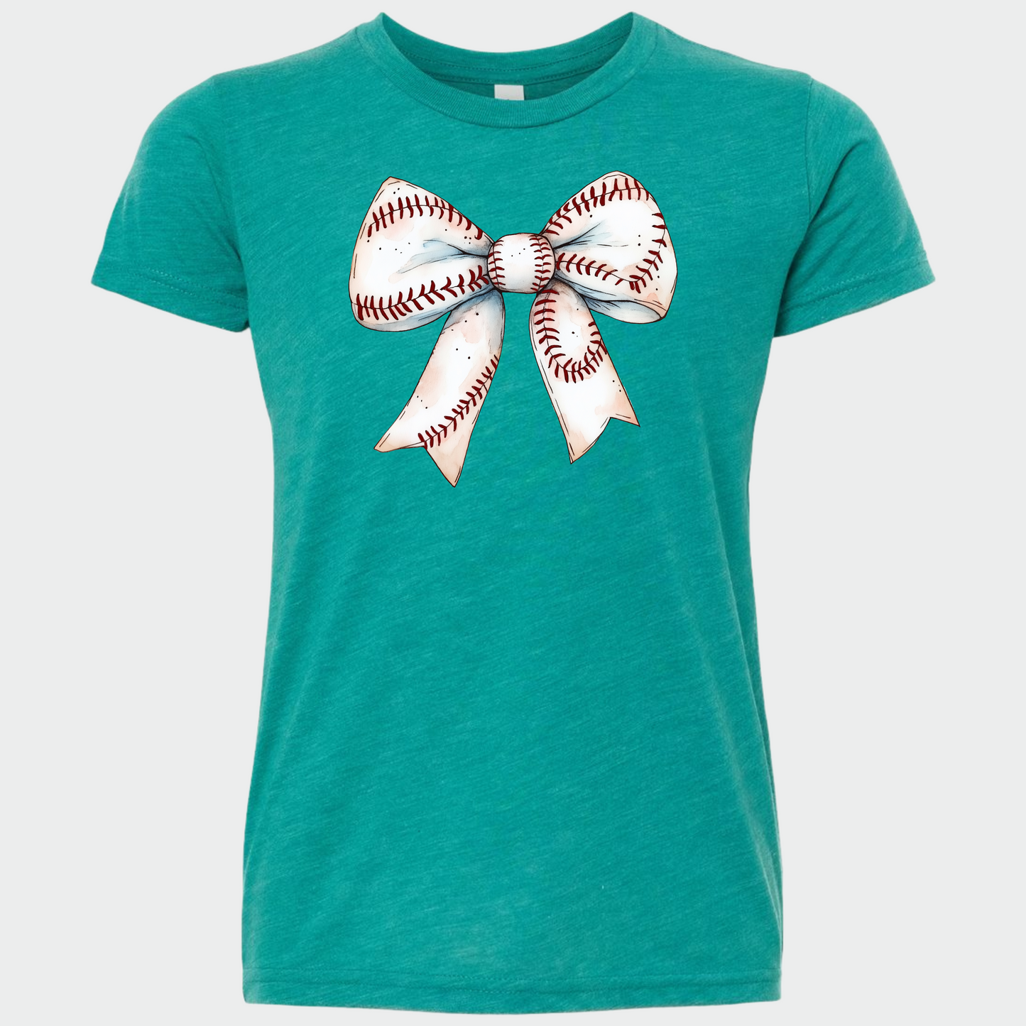 Baseball: Coquette Bow Number T-Shirt