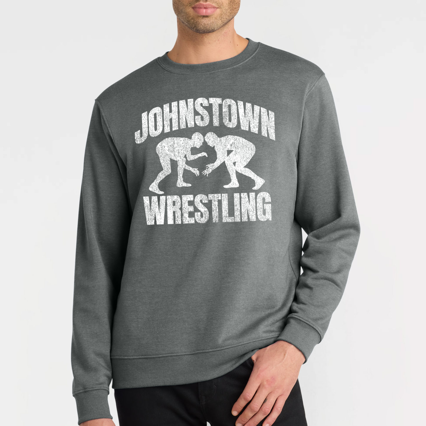 JYAA: Johnstown Wrestling *distressed graphic* Crew Sweatshirt