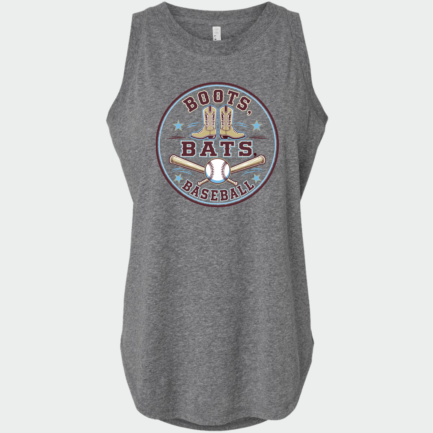 Boots, Bats & Baseball Women's & Girls Muscle Tank Top