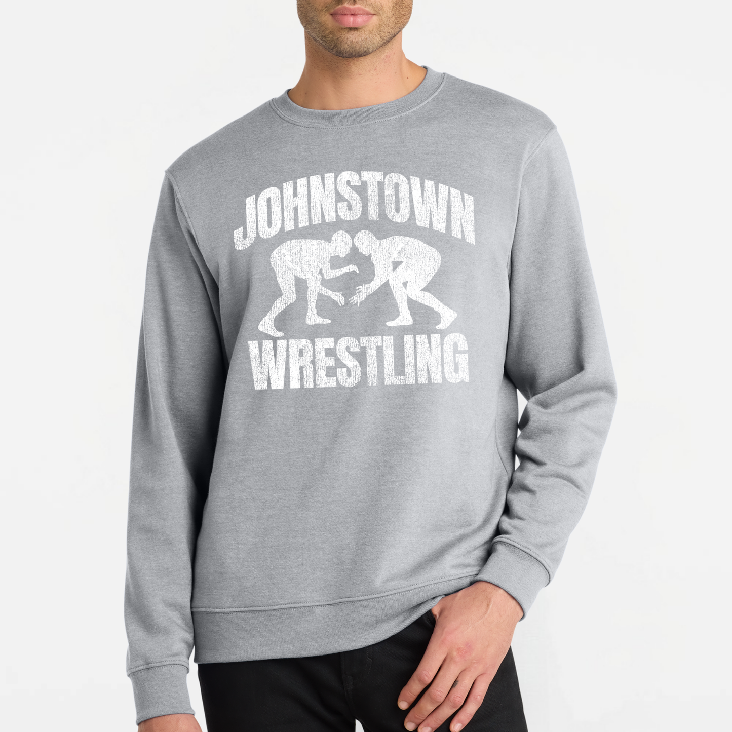 JYAA: Johnstown Wrestling *distressed graphic* Crew Sweatshirt