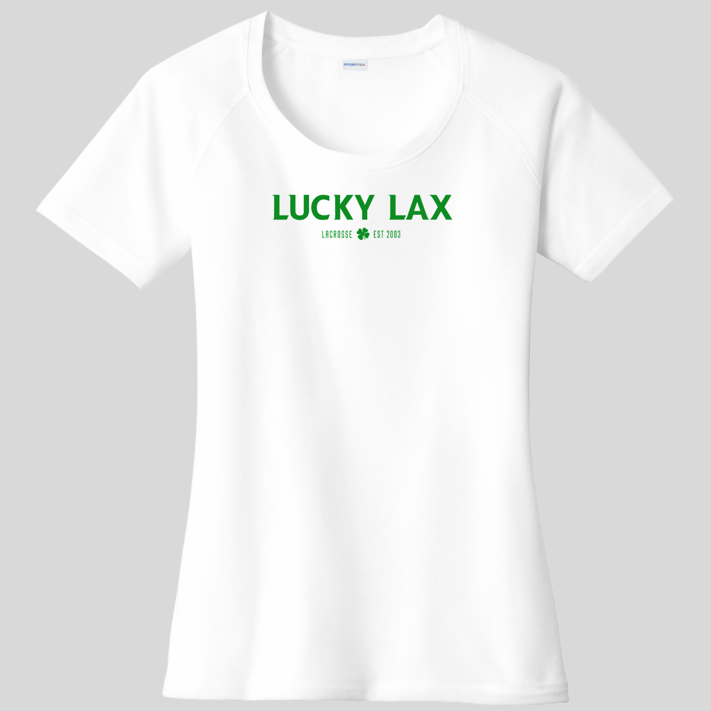 LuckyLax: Women's Raglan Triblend Tech T-Shirt