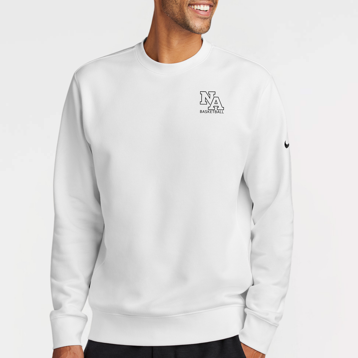 NAGTB: NA Basketball, Embroidered, Club Fleece Crew