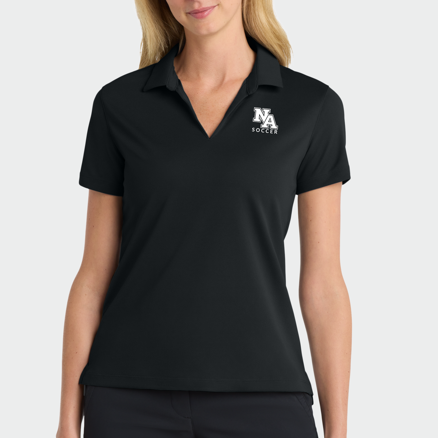 NAGS: NA Soccer, Embroidered, Women's Nike Micro-Pique Polo