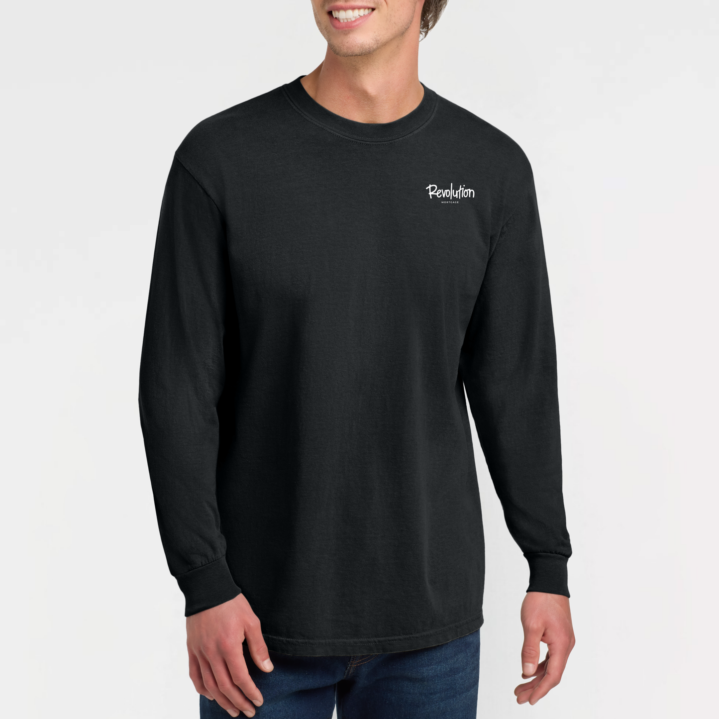 Revolution Mortgage: Embroidered, Comfort Colors® Long Sleeve Tee
